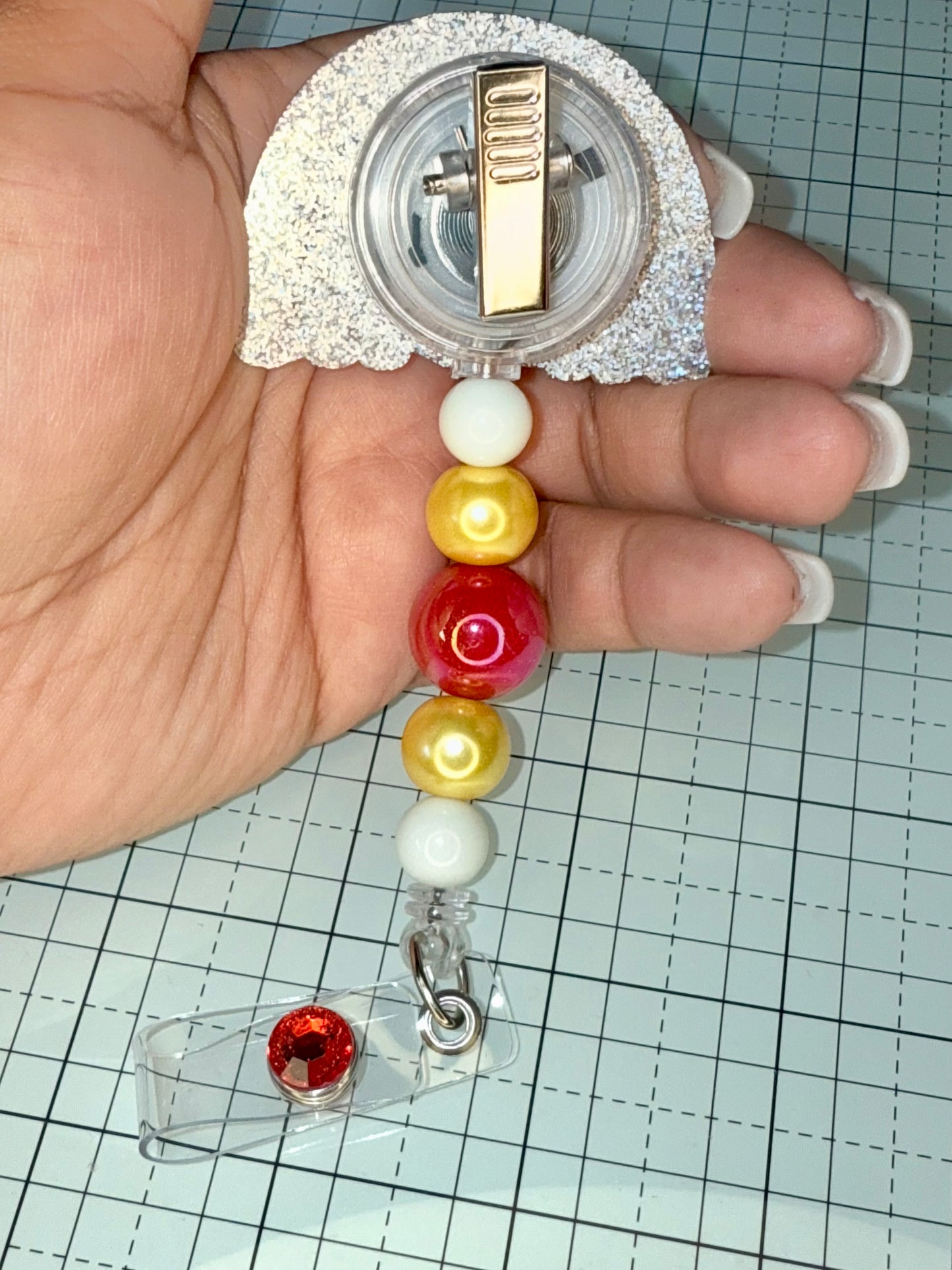 Teacher Rainbow Badge Reel