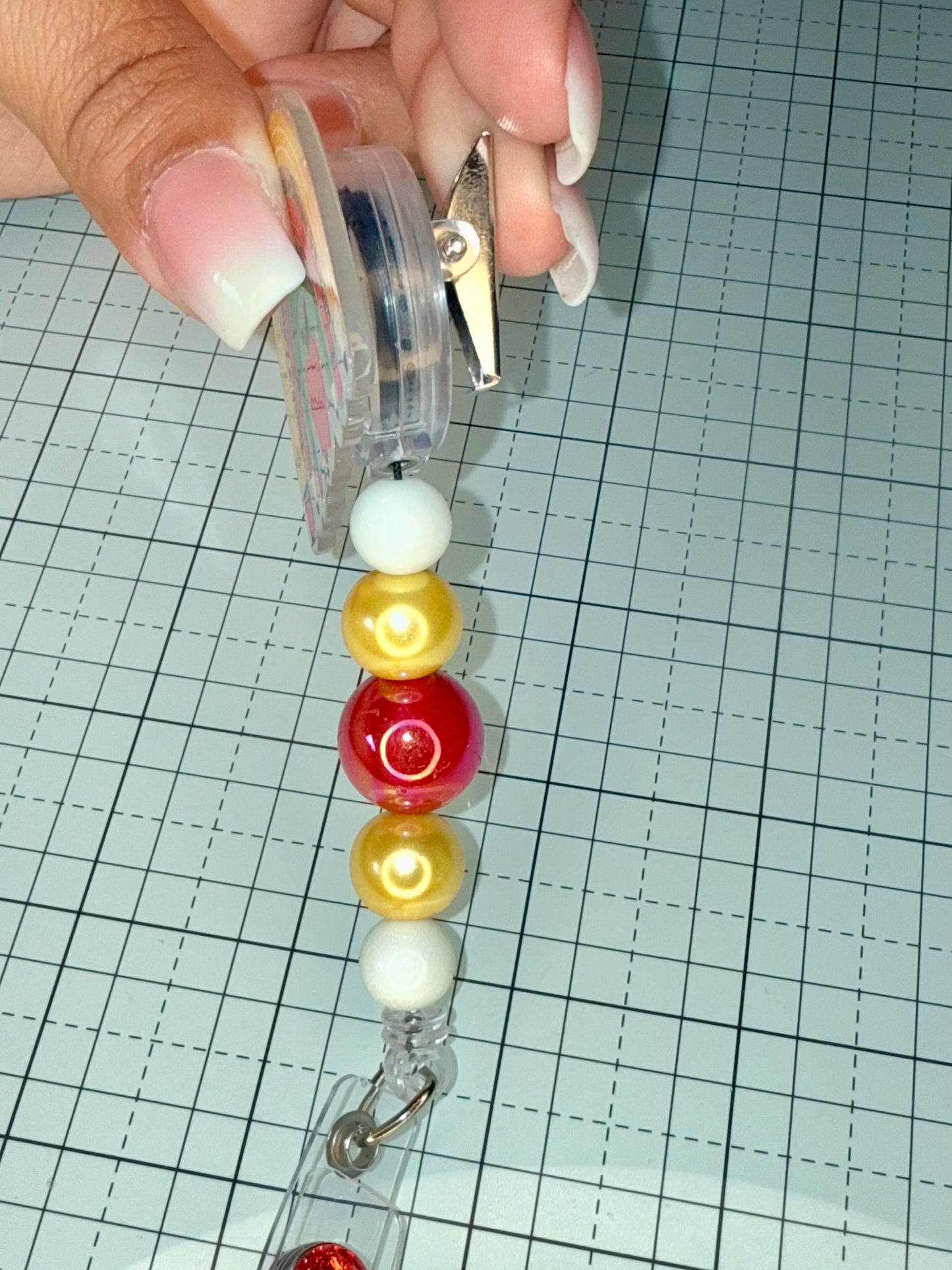 Teacher Rainbow Badge Reel