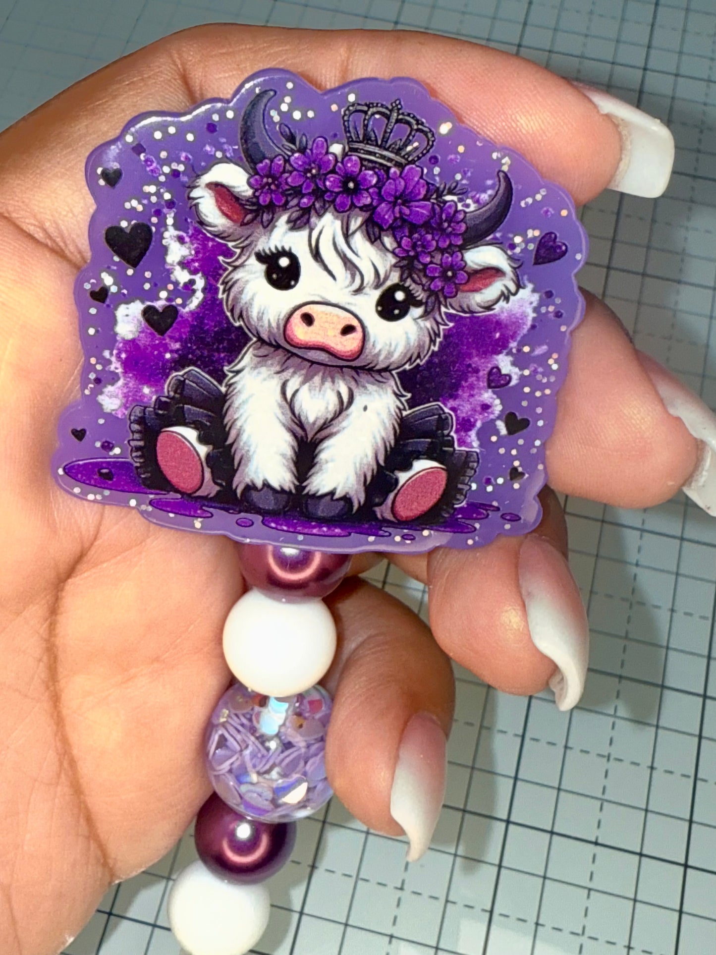 Cute Cow Badge Reel