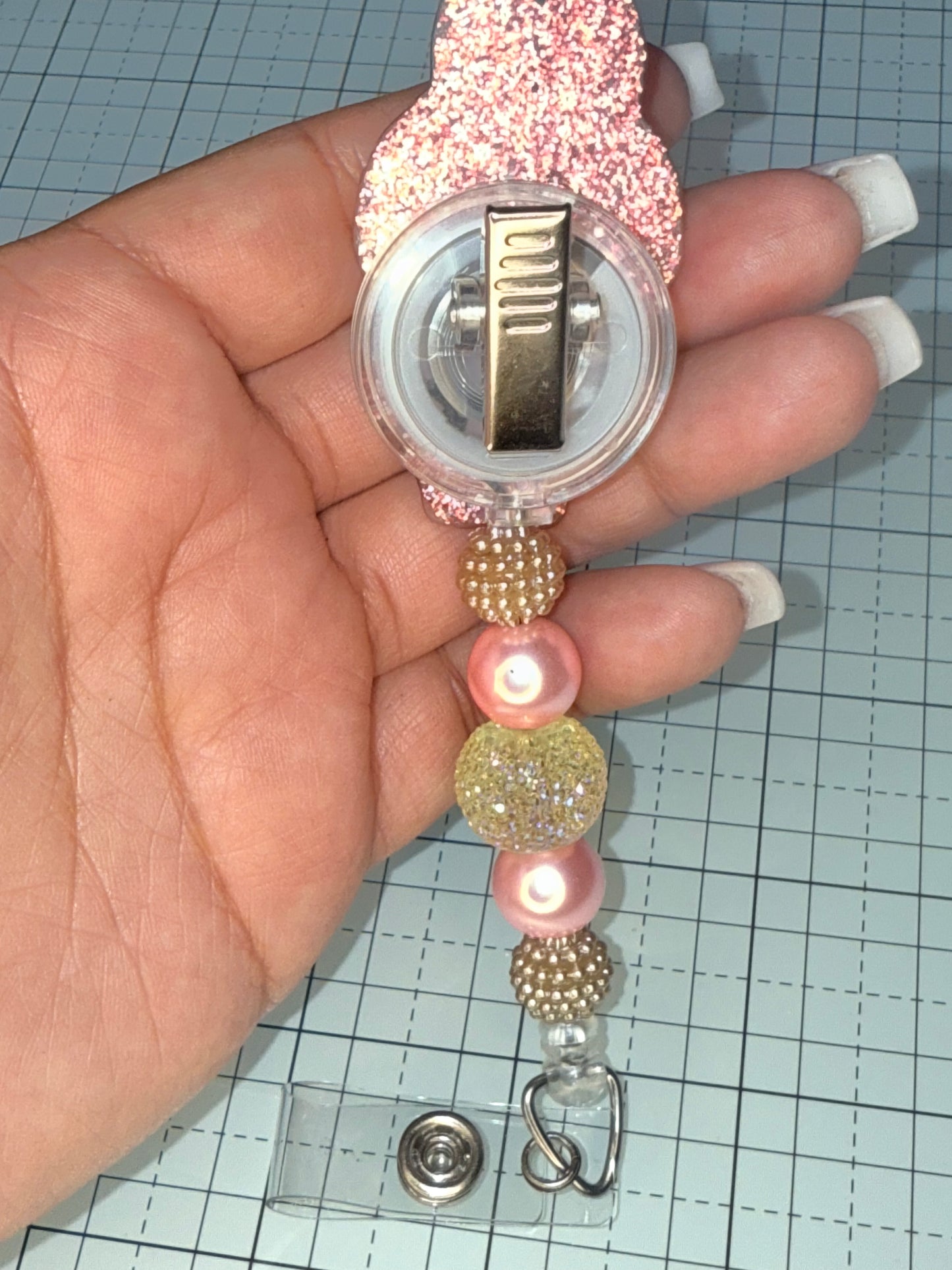 Brown La Bubu Badge Reel