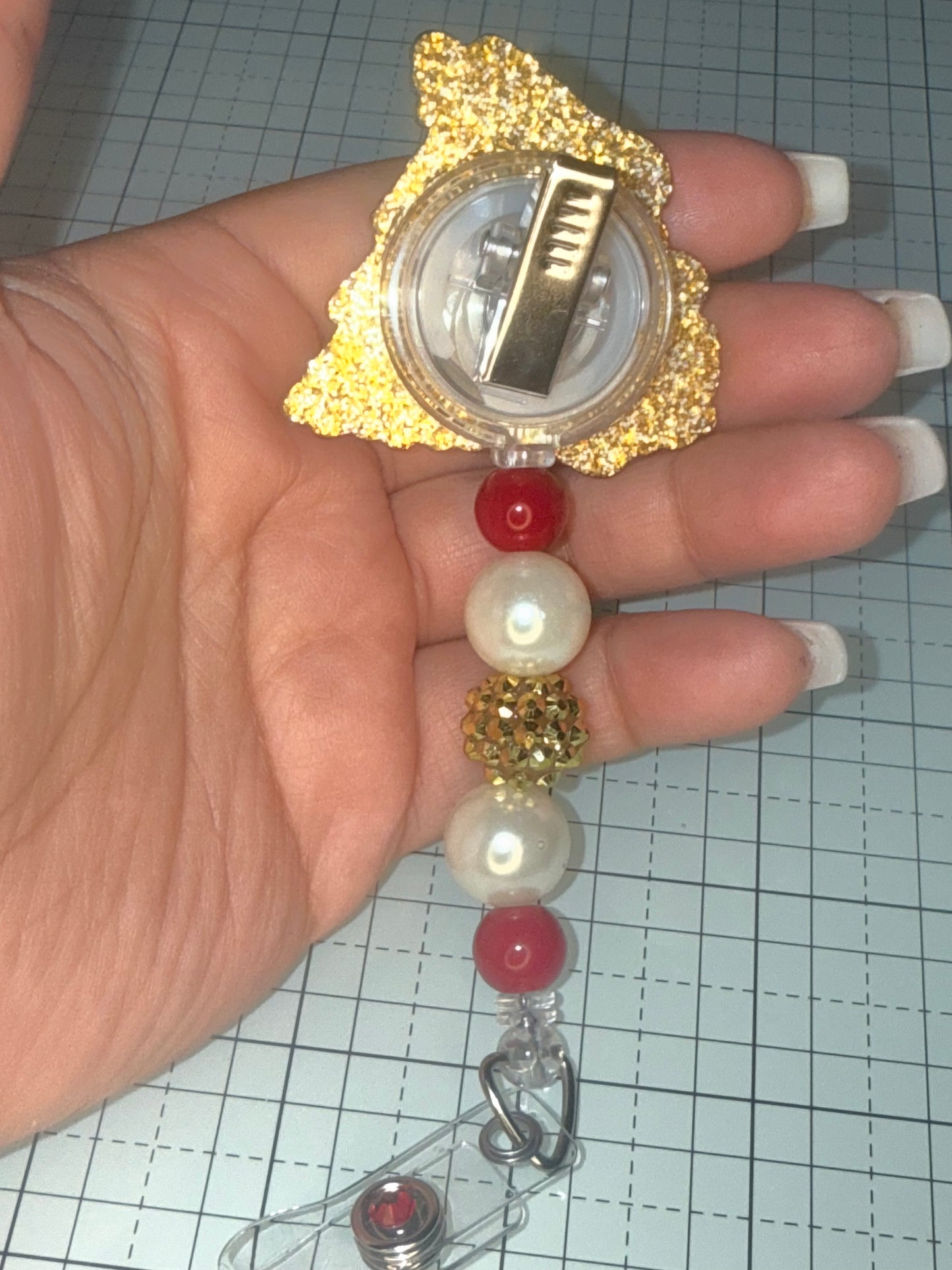 Xmas Pooh Badge Reel