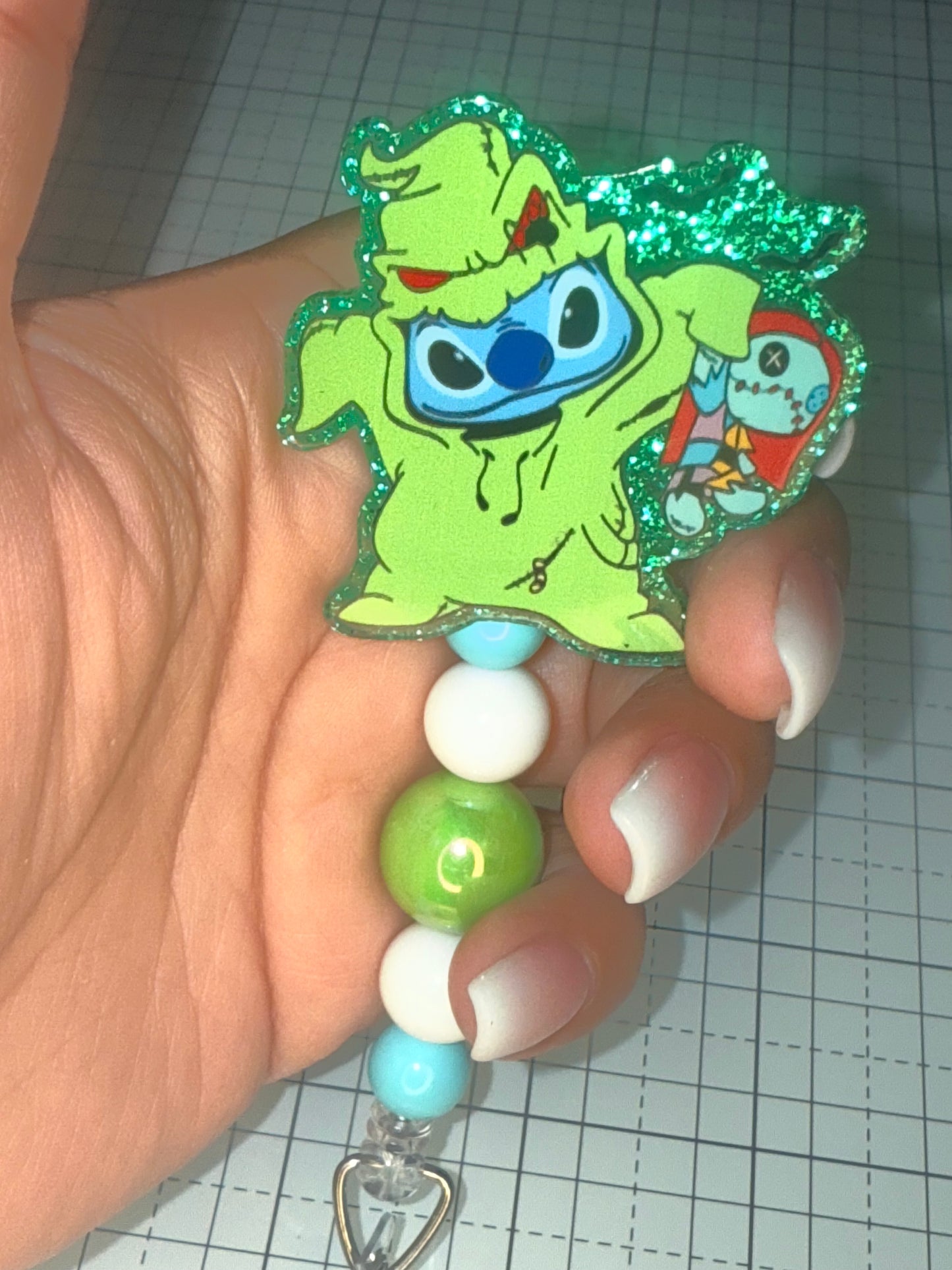 Oogie Boogie Stitch Badge Reel