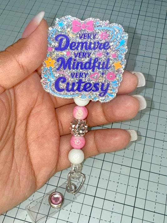 Very Demure Badge Reel