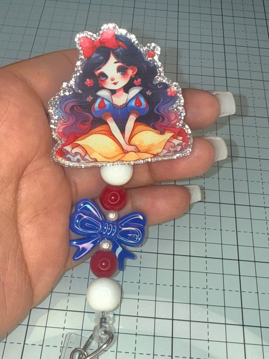 Snow White Badge Reel