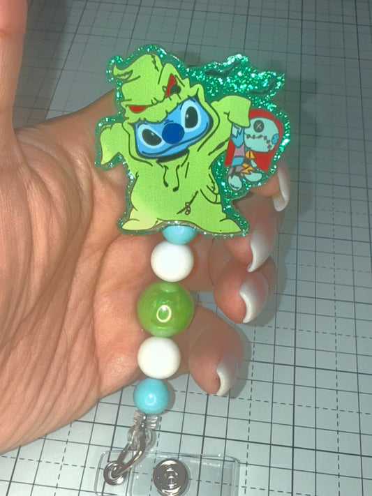 Oogie Boogie Stitch Badge Reel