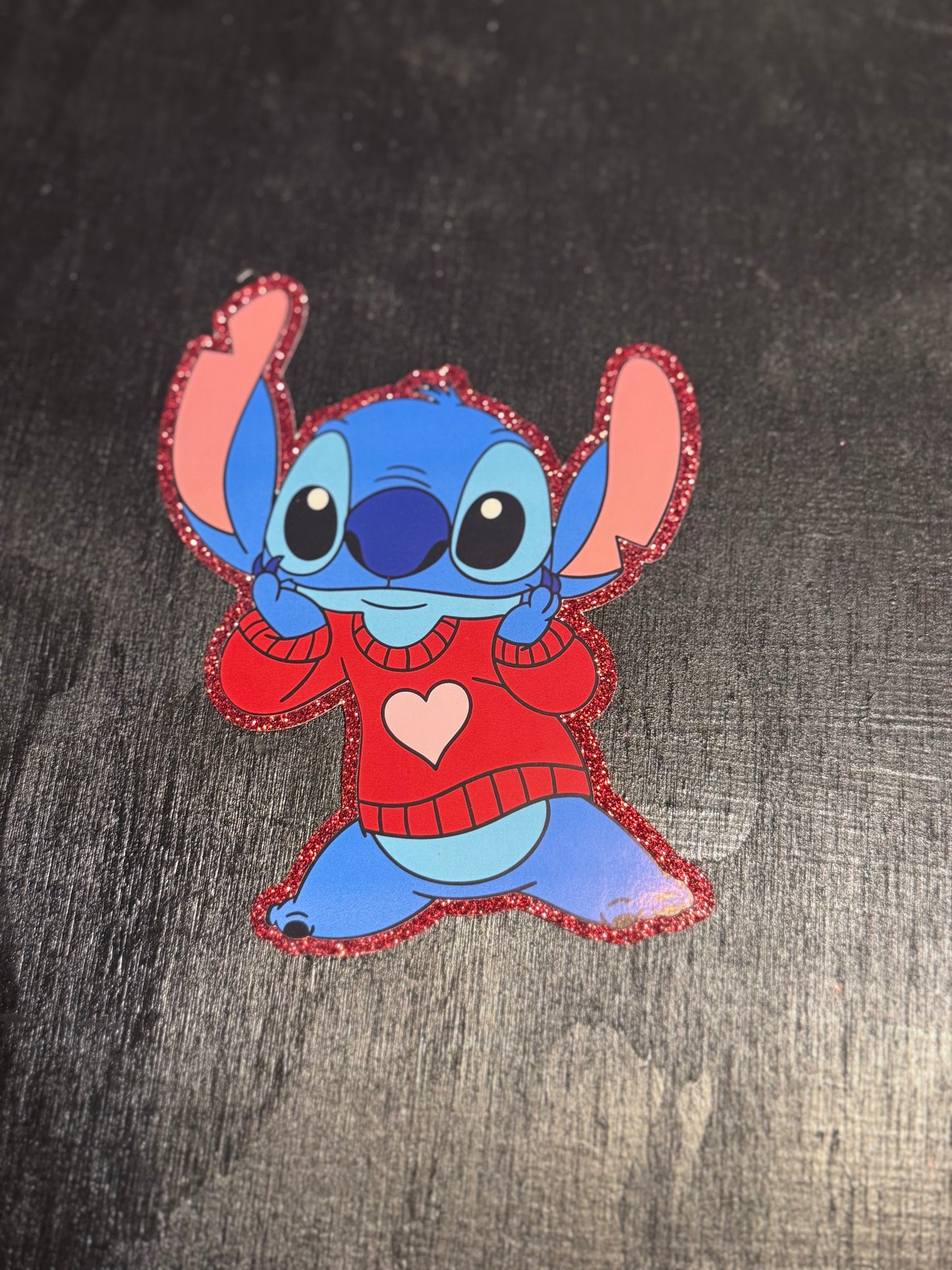 Stitch Heart Sweater VDay Bouquet Topper